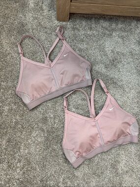 Nike Women’s Dusty Pink Strappy Sports Bras (Set of 2)